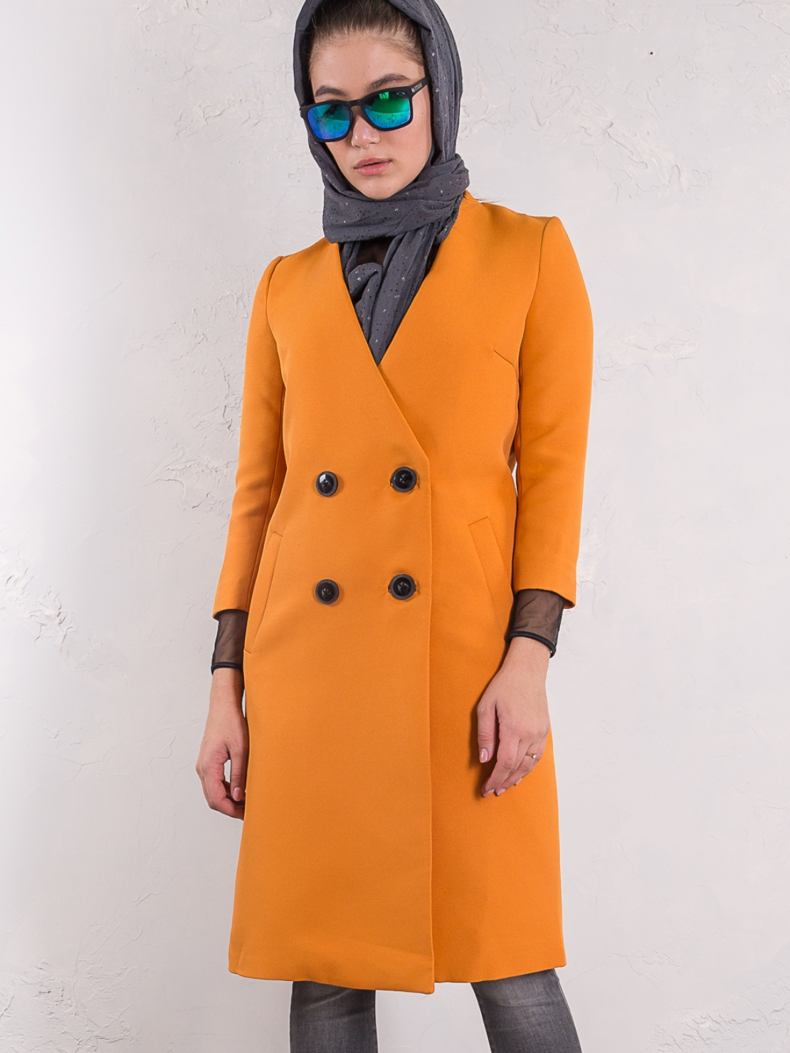 

Пальто Mandarin Vero Moda 316121006  Оранжевый, Пальто Mandarin Vero Moda 316121006 S Оранжевый