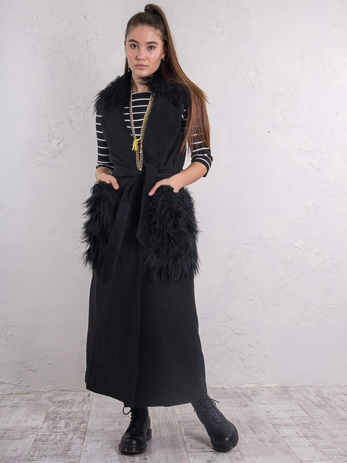 

Жилет Long Black Tensione In 81J536 S Черный