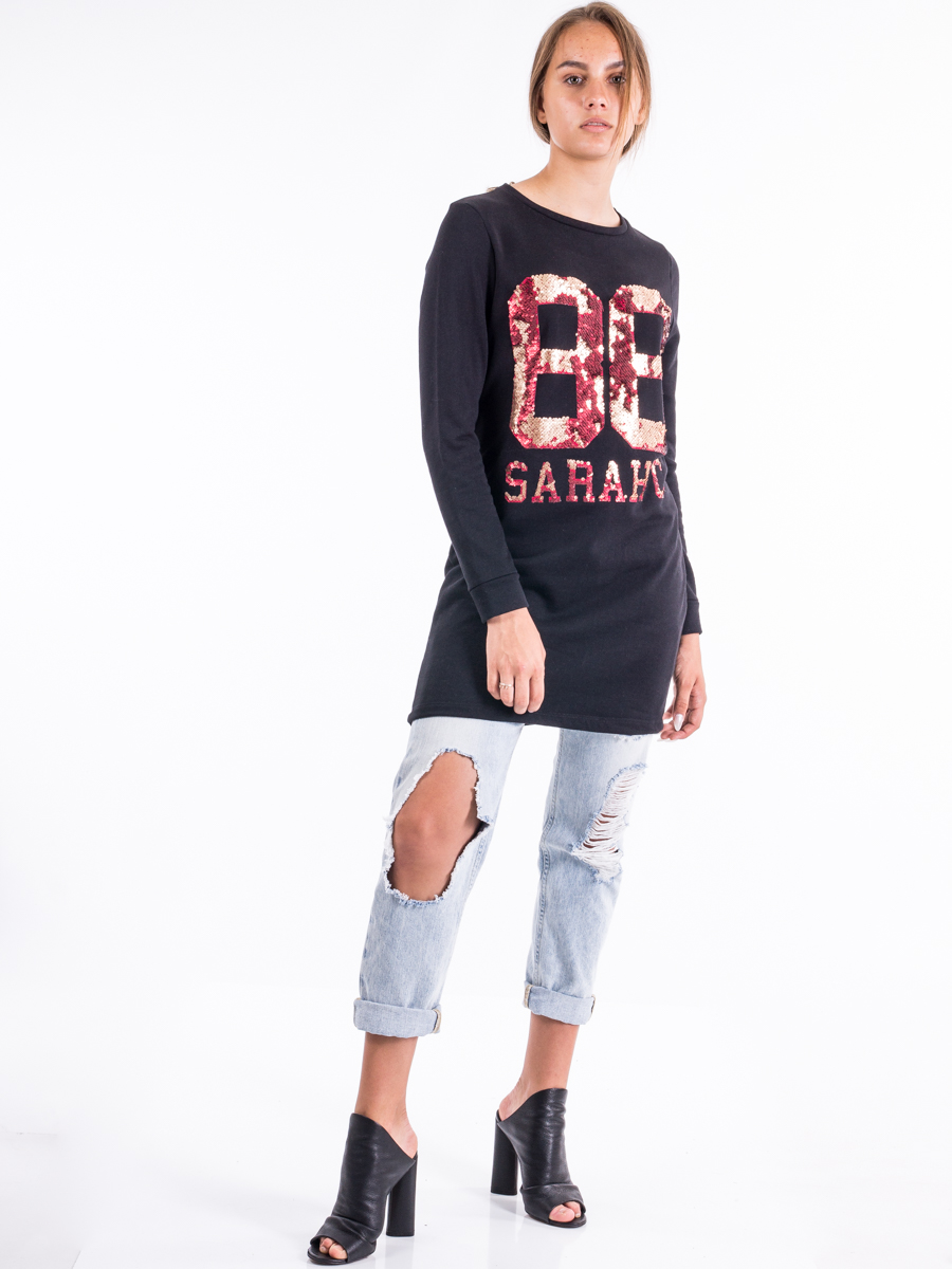 

Свитшот в пайетках Sarah Chole 001T13640158  Черный, Свитшот в пайетках Sarah Chole 001T13640158 XS Черный