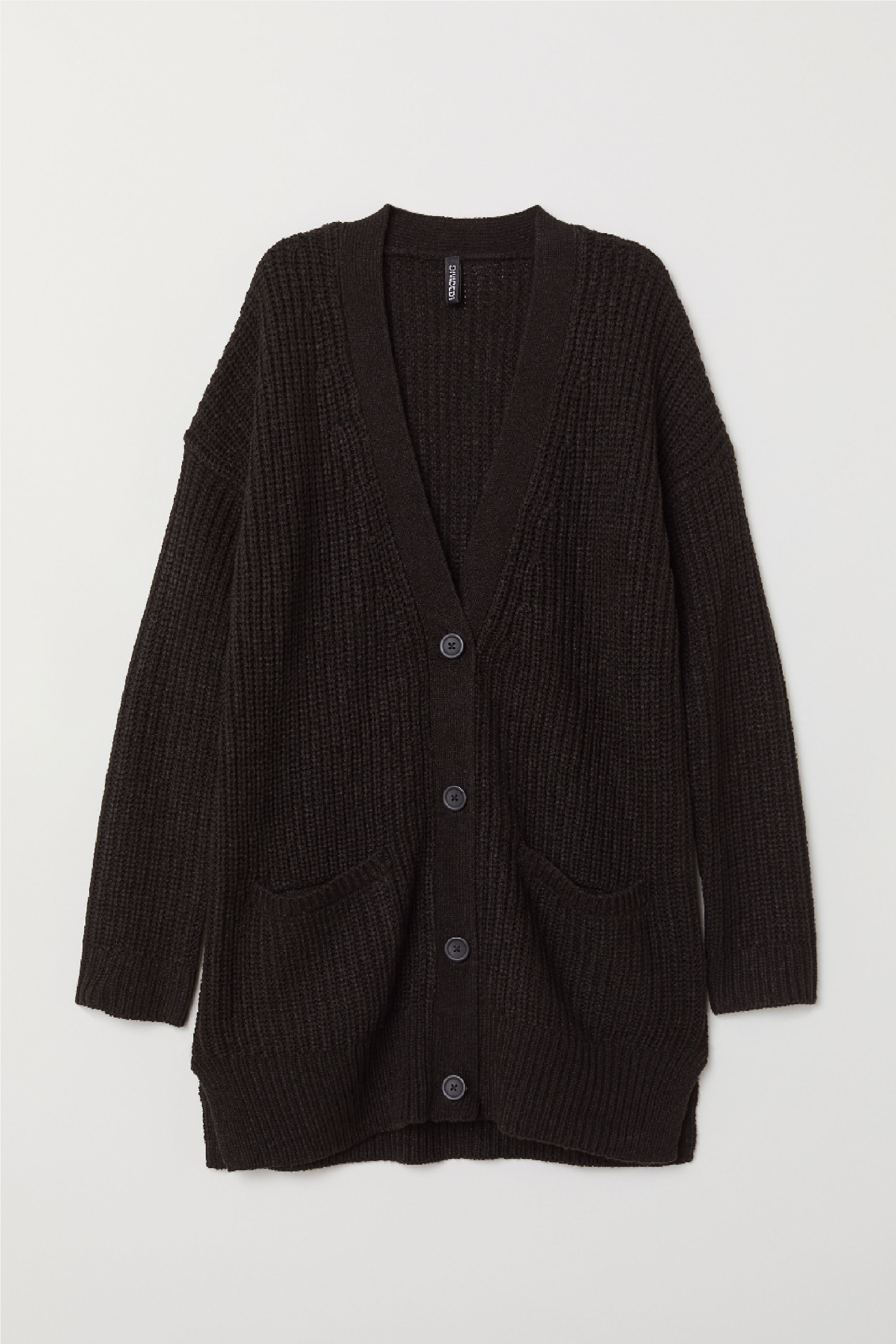 

Кардиган H&M 0533230-02  черный, Кардиган H&M 0533230-02 XS черный