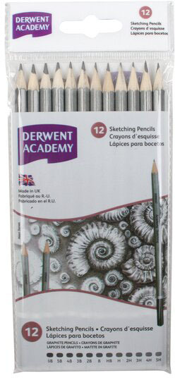 

Набор чернографитных карандашей Derwent Academy Sketching 12 шт 5H-6B (2300412)