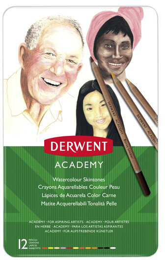 

Набор акварельных карандашей (оттенки кожи) Derwent Academy 12 цветов (2300386)