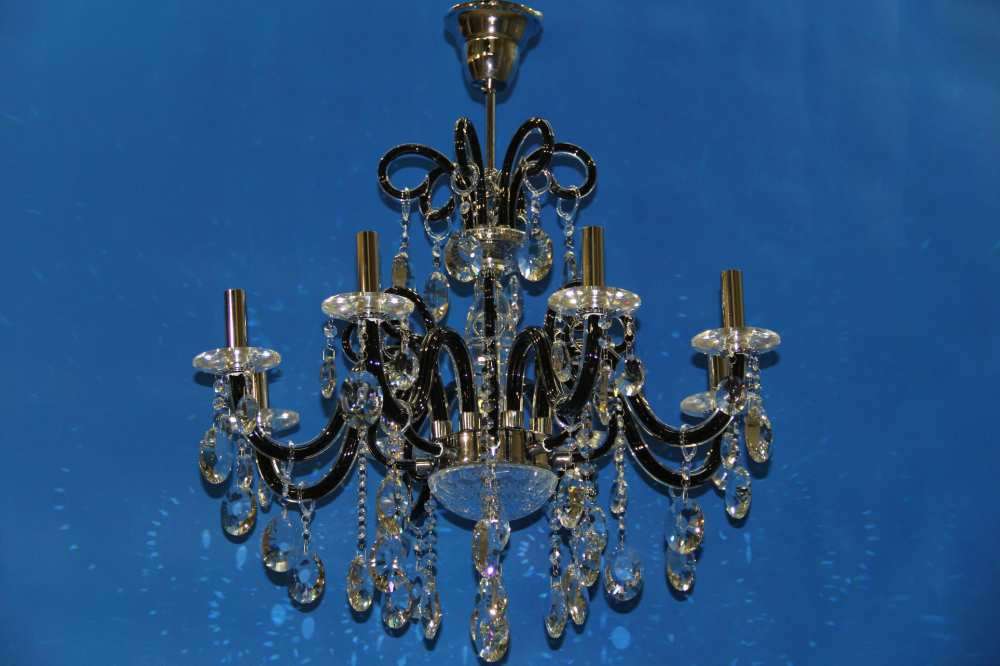 

Люстра свеча L8015/8 (CRBK) Handmade (YE-L8015/8-CR+BK)