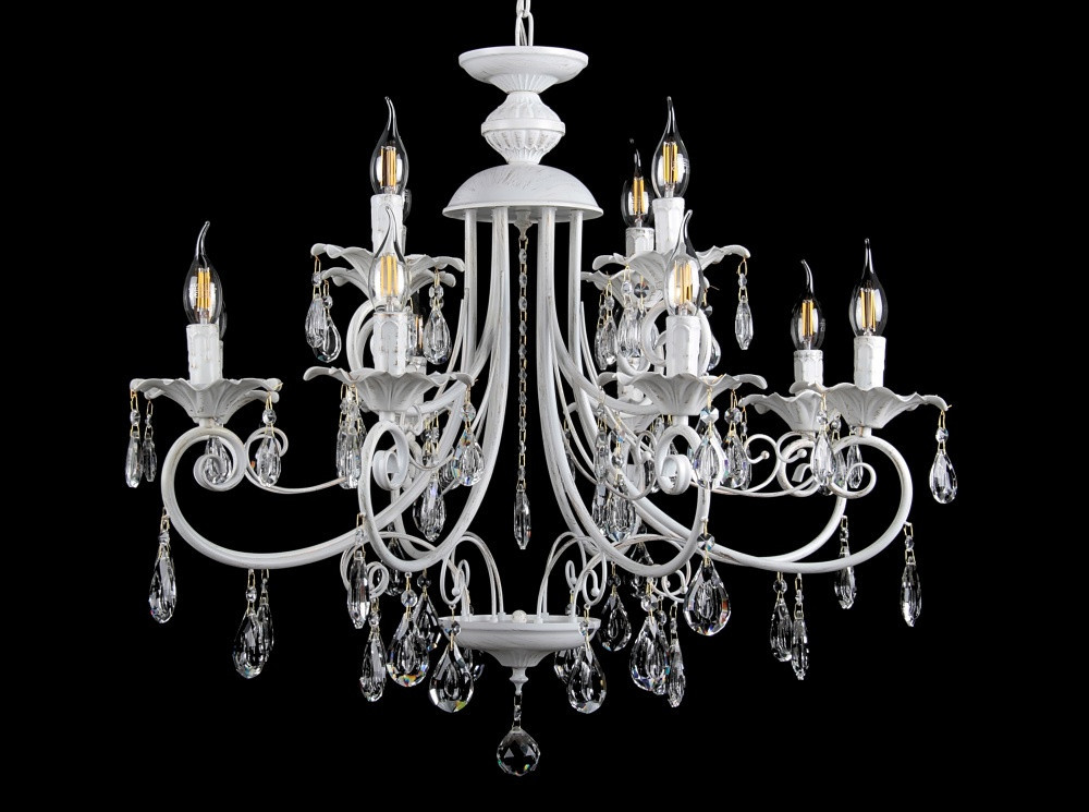 

Люстра свеча L30177/84 (WTGD) Handmade (YE-L30177/8+4-WT+GD)