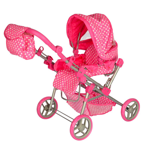 

Коляска для кукол Melogo 9368/017 (pink/white)