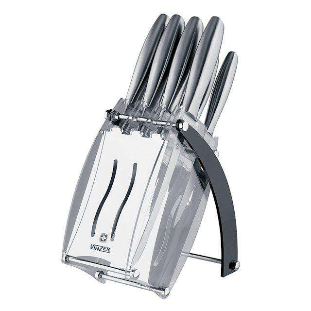 

Набор кухонных ножей Razor на подставке Vinzer (VZ-89112)