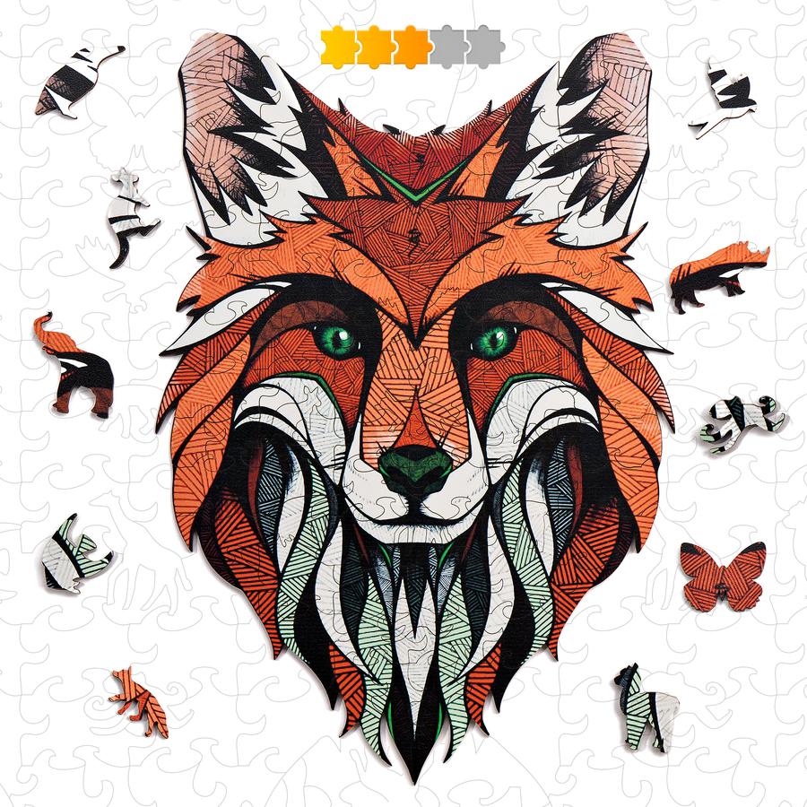 

Деревянный пазл Moku Fox S (24,5 x 16,5 см, 46 деталей)