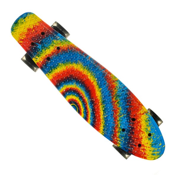 

Пенни борд (Penny Board) 24, Колёса PU светящиеся, радуга