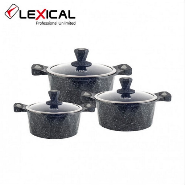 

Набор кастрюль с крышками 20/24/28 см Lexical LM-320601-1 (6 предметов)