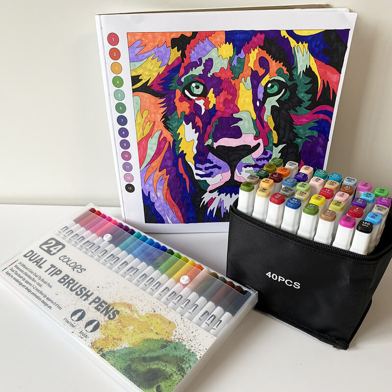 

Набор для скетчинга "Скетч-маркеры Touch Queen 40 шт." + "Линеры Dual Tip Brush Pens 24 шт." (TQ40024)