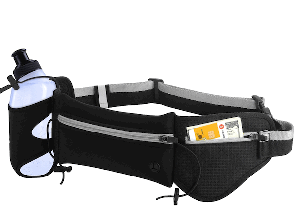 

Сумка на пояс для бега c бутылкой Trail Running для смартфонов до 7" Black/grey