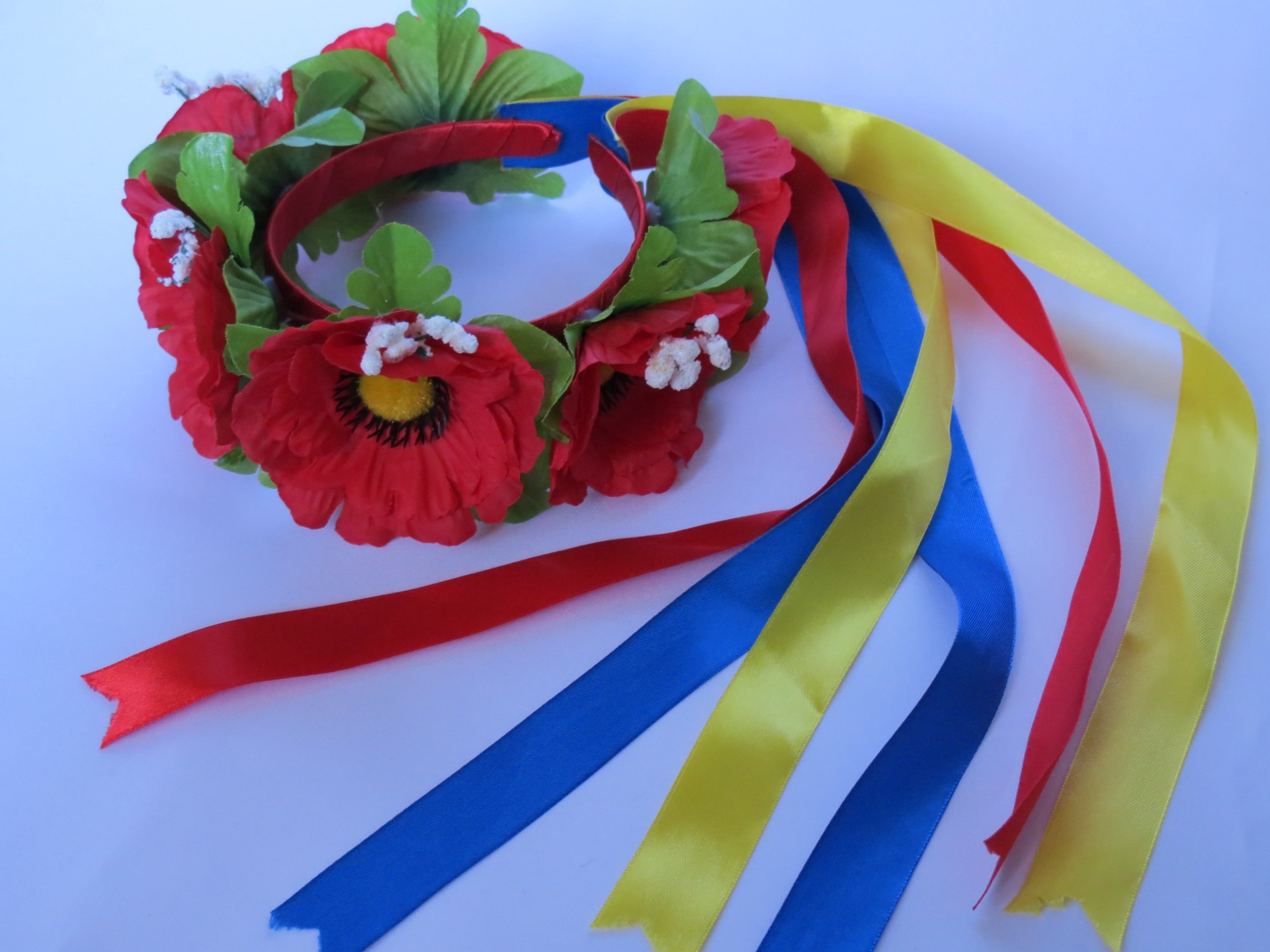 

Веночек UkrLike Маки с лентами (5222)