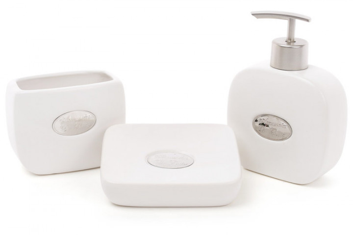 

Аксессуары для ванной комнаты (3 предмета) BonaDi "Accessories De Bain" Белый(851-254)