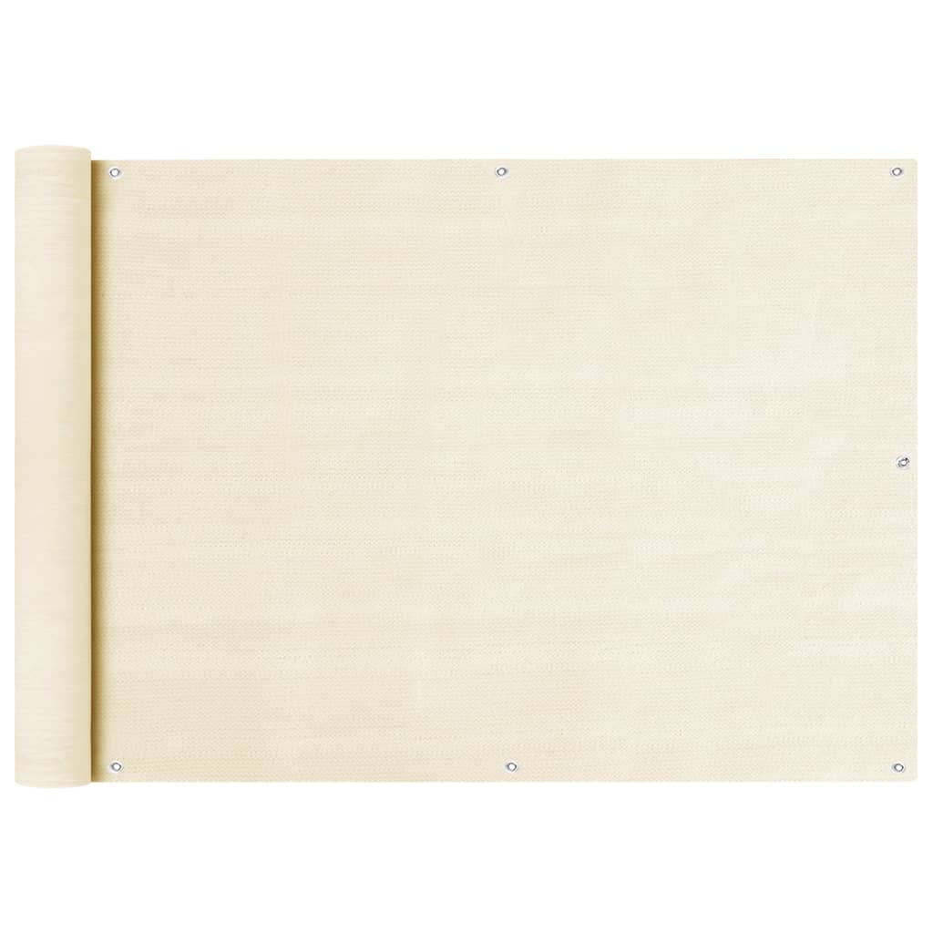 

Балконний тент Shumee кремовий 75x600 см HDPE 310923