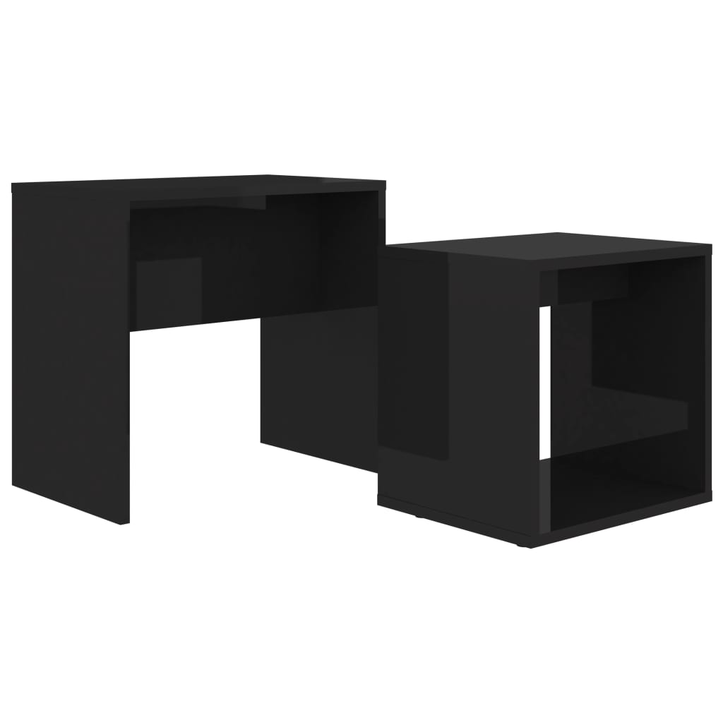 

Набір журнальних столиків Shumee чорний глянцевий 48x30x45 см 802892