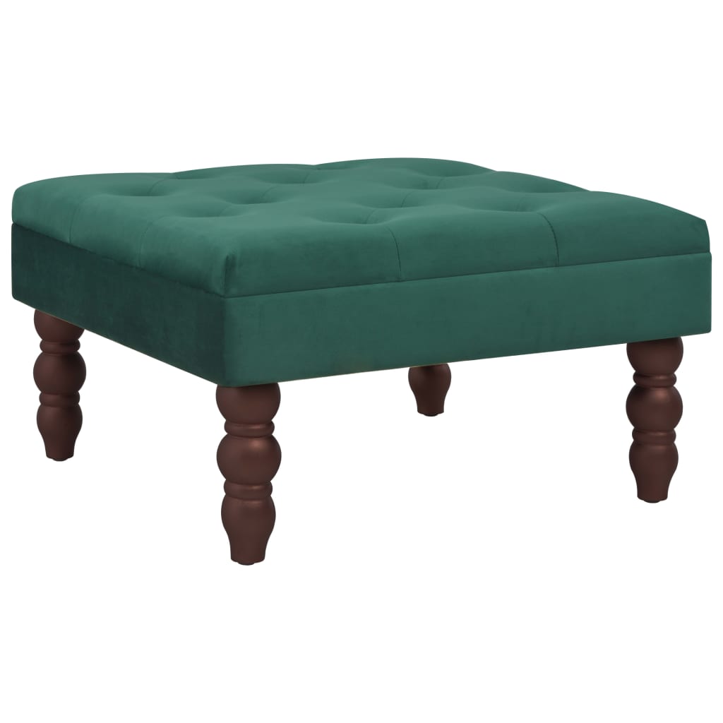 

Табурет Shumee 60x60x36 см з оксамитовим покриттям зелений 3070666