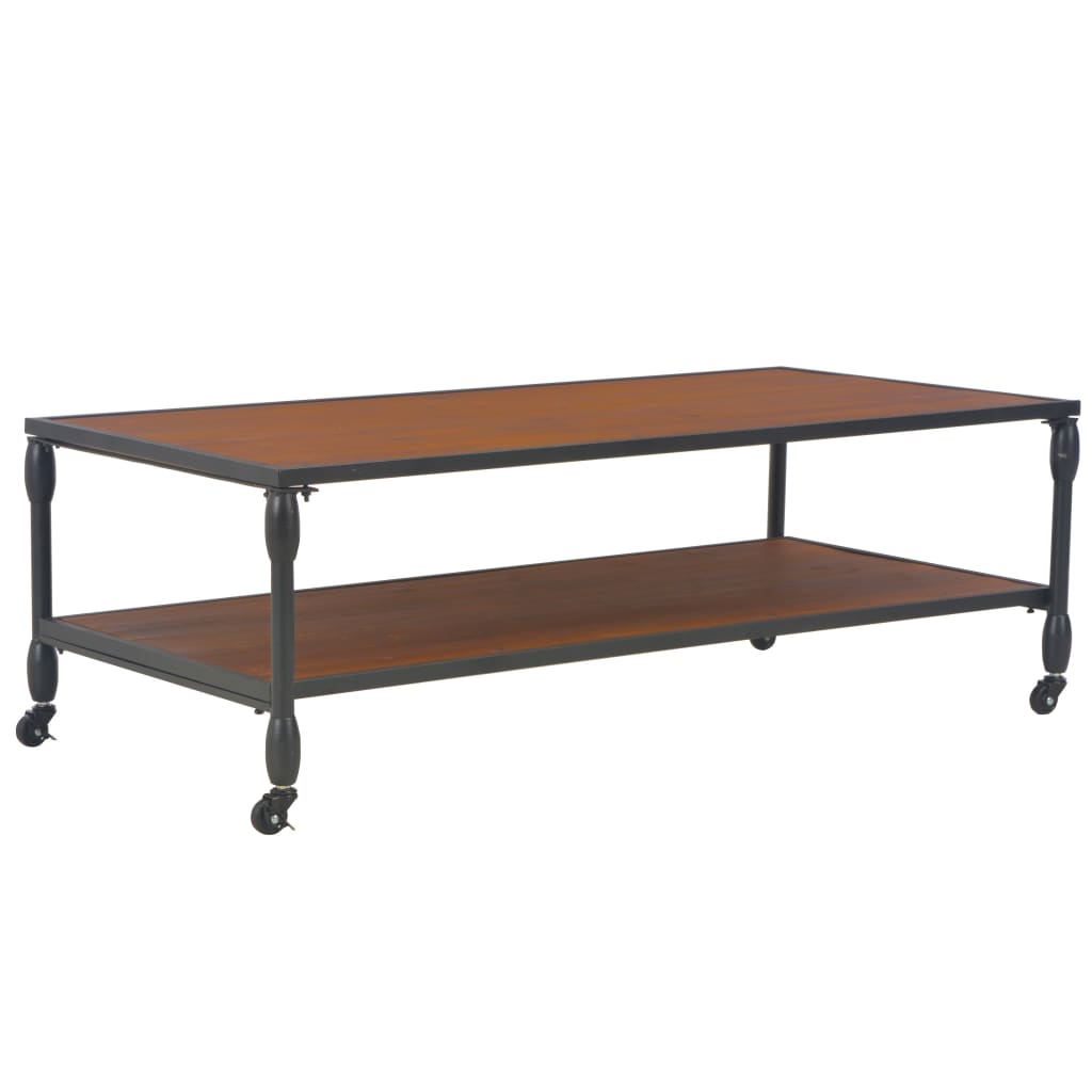 

Журнальний столик Shumee з полицею 120 x 60 x 40 см деревина ялиці 247618