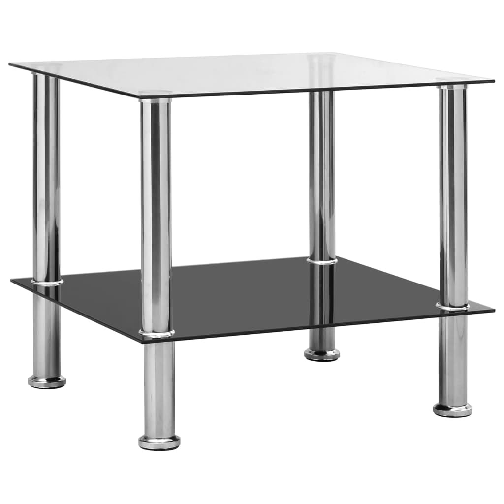 

Столик Shumee 45x50x45 см з загартованого скла Прозорий 249529