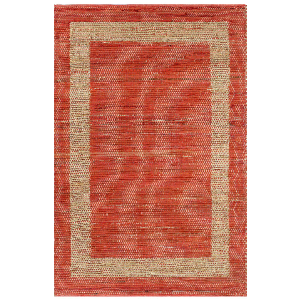 

Килим ручної роботи Shumee мішковина червоний 120x180 см 133738