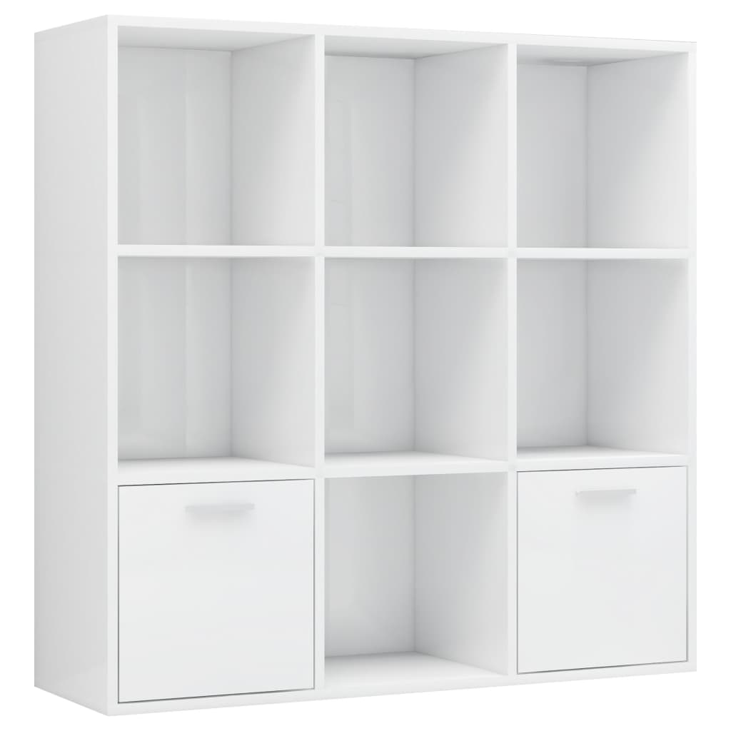 

Стелаж Shumee глянцевий 98x30x98 см ДСП Білий 801122