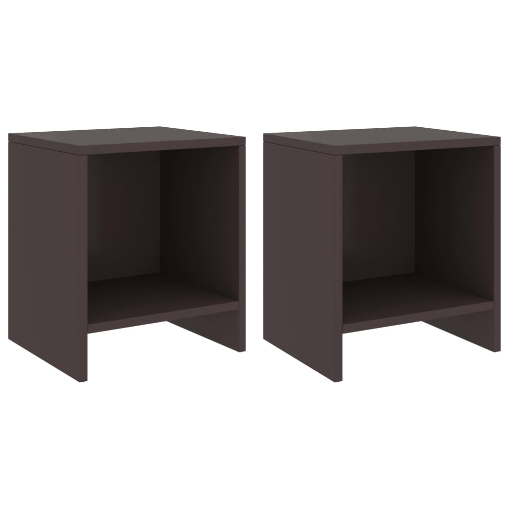 

Тумбочки Shumee 2 шт темно коричневі 35x30x40 см деревина сосни 322242