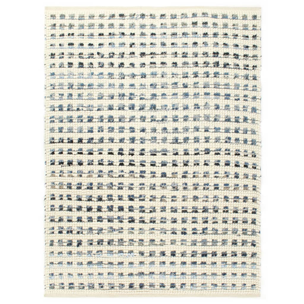 

Килим Shumee джинсова тканина та шерсть 80 x 150 см синьо біла 284372