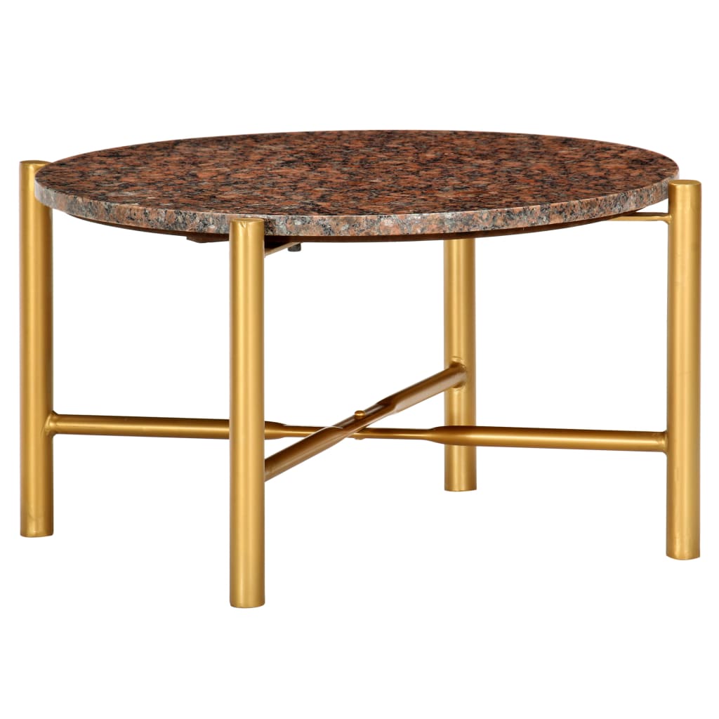 

Журнальний столик Shumee коричневий 60x60x35 см мармуровий камінь 286451