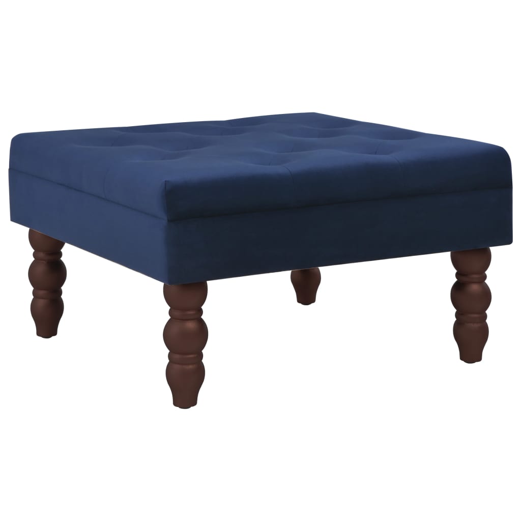 

Табурет Shumee 60x60x36 см з оксамитовим покриттям Синій 3070667