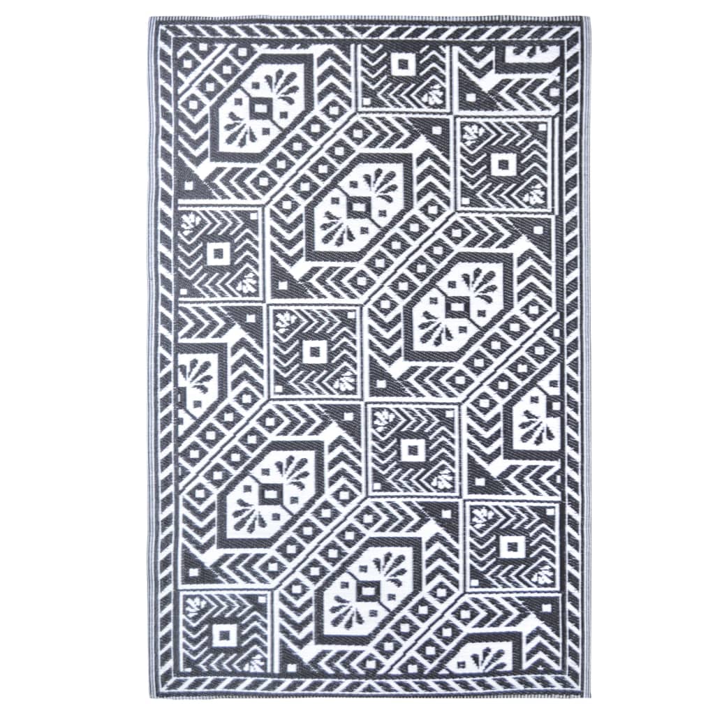 

Зовнішній килим Shumee Esschert Design 182x122 см Diamond Pattern чорний колір 433912