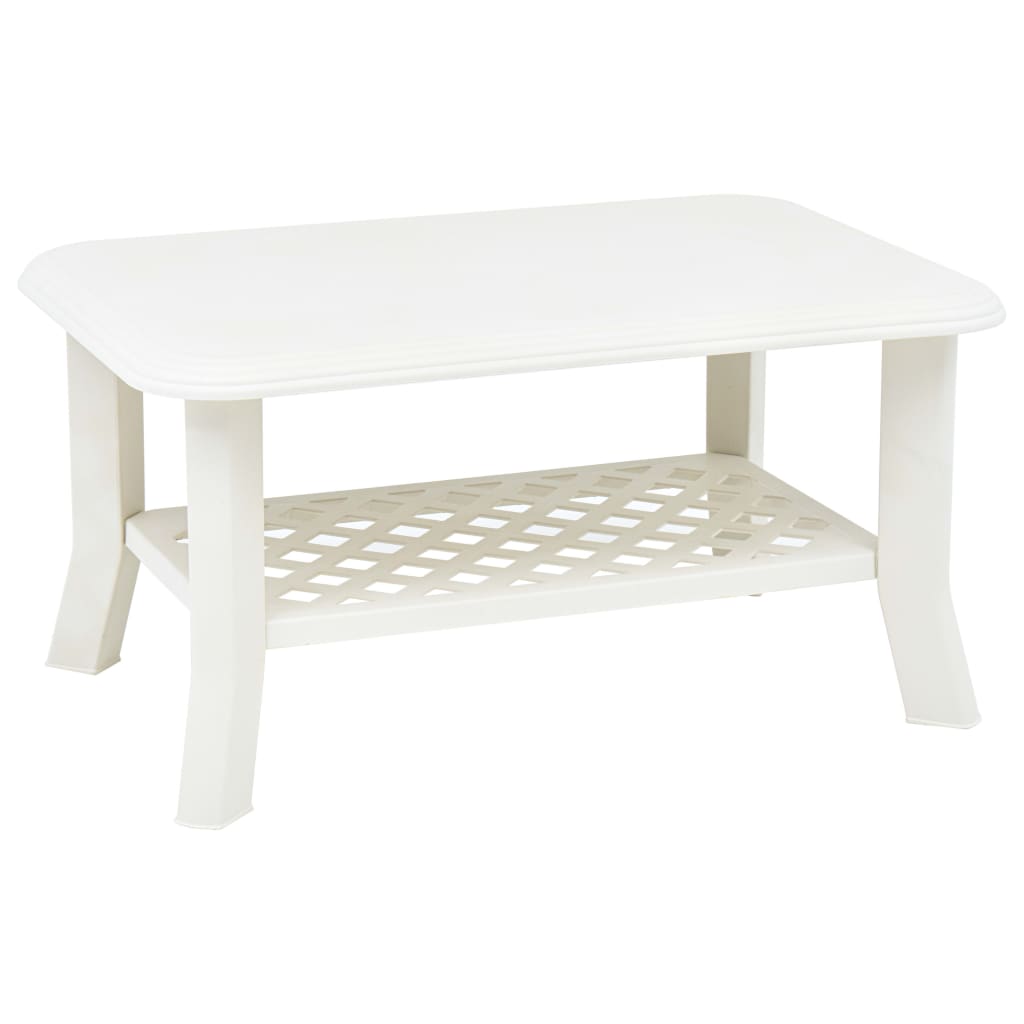 

Журнальний столик Shumee білий 90x60x46 см пластик 48793