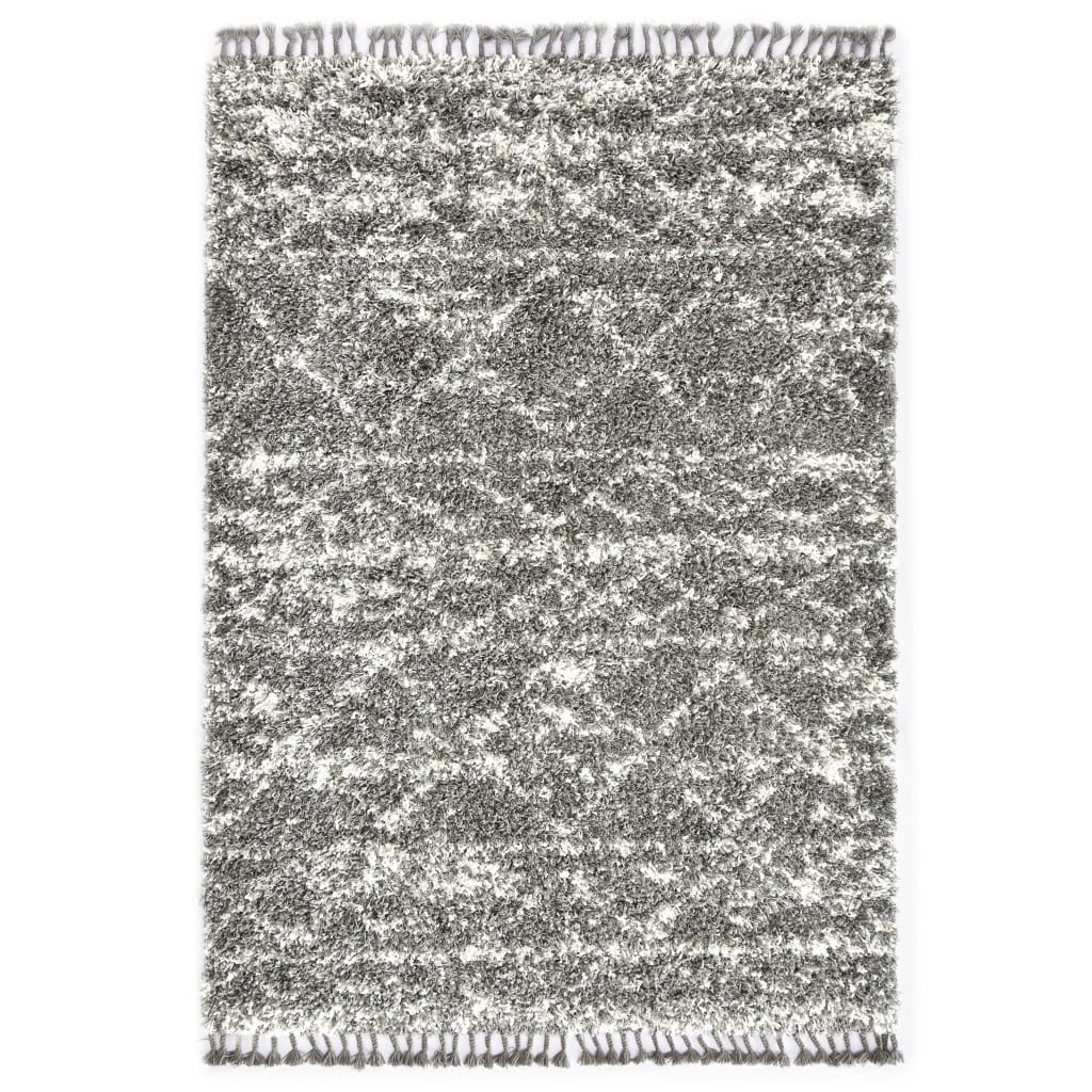 

Кудлатий килим Shumee берберський візерунок PP сіро бежевий 160x230 см 134050