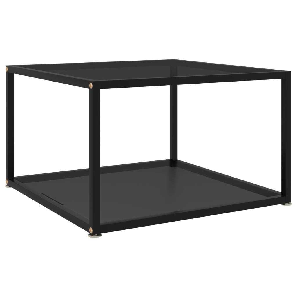 

Чайний стіл Shumee чорний 60x60x35 см загартоване скло 322888