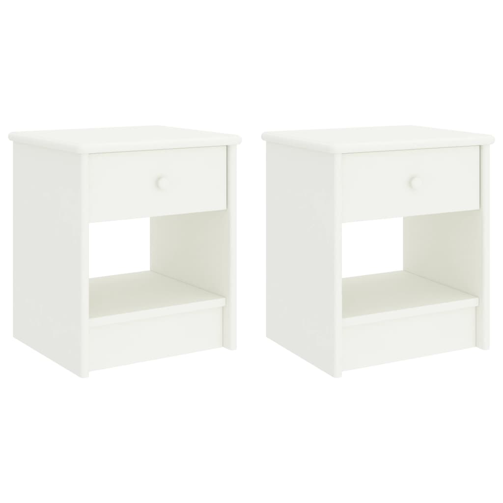 

Тумбочки Shumee 2 шт білі 35x30x40 см деревина сосни 322228