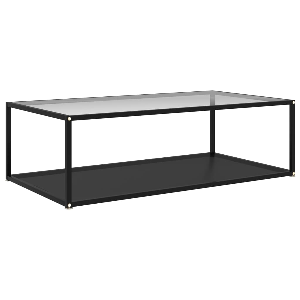 

Журнальний столик Shumee прозоро чорний 120x60x35 см загартоване скло 322906