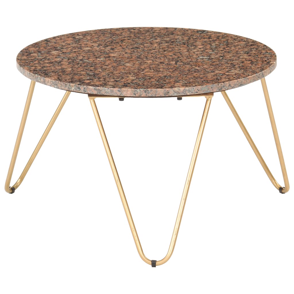 

Журнальний столик Shumee коричневий 65x65x42 см мармуровий камінь 286448