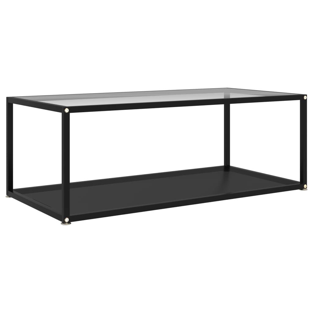 

Журнальний столик Shumee чорний 100x50x35 см загартоване скло 322901