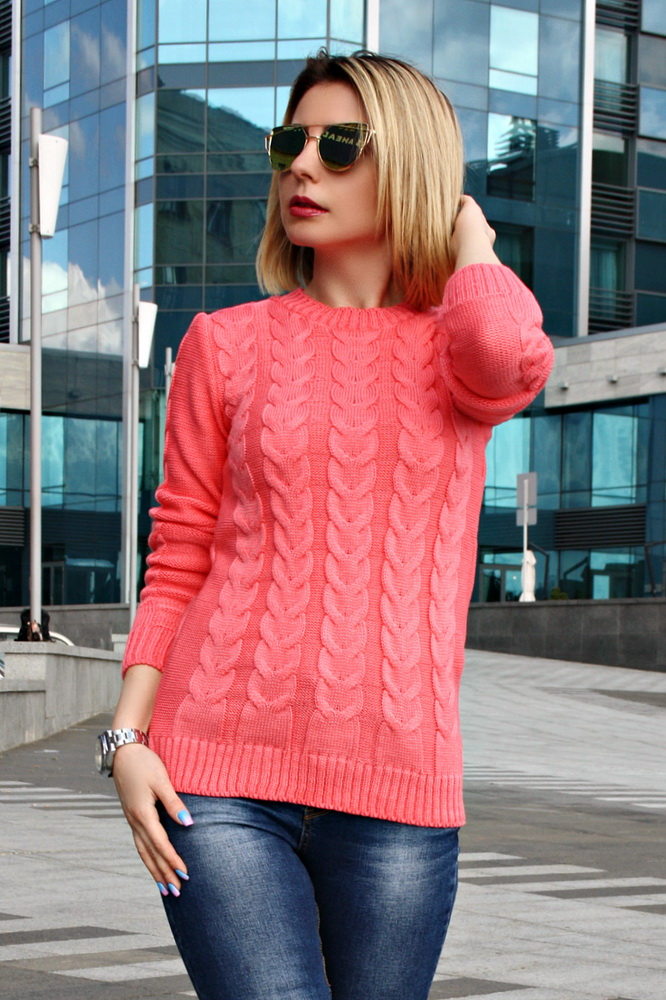 

Fashions • Свитер Жанна Fashions 44-50 коралл (303-нс)