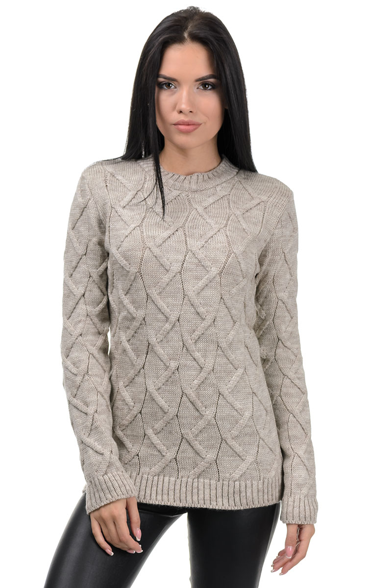 

Fashions • Свитер Зигзаг Fashions 42-48 светло-бежевый (8742-нс)