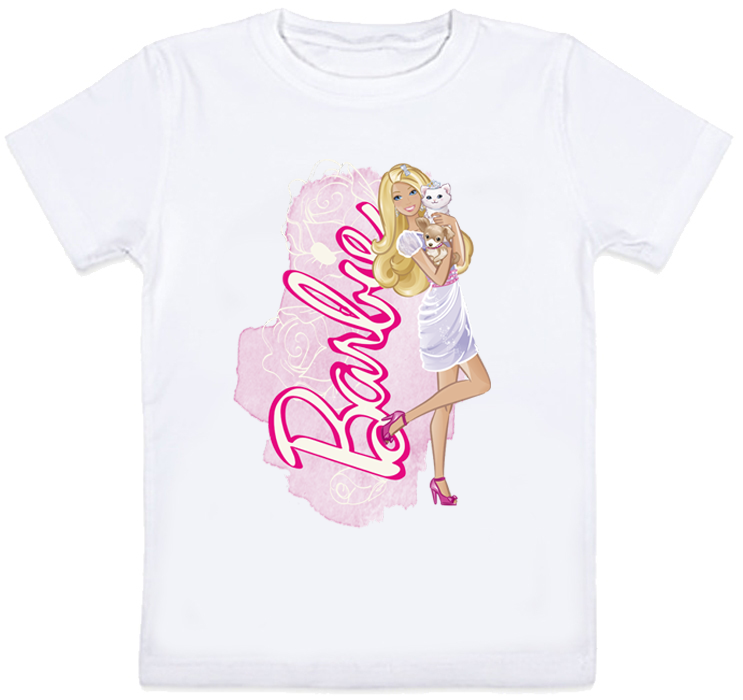 

Детская футболка Fat Cat "Barbie" (белая) 104 27619