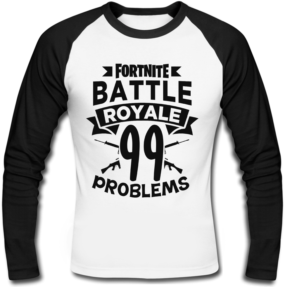 

Футболка с длинным рукавом Fat Cat Fortnite Battle Royale "99 Problems"  31094, Футболка с длинным рукавом Fat Cat Fortnite Battle Royale "99 Problems" S 31094