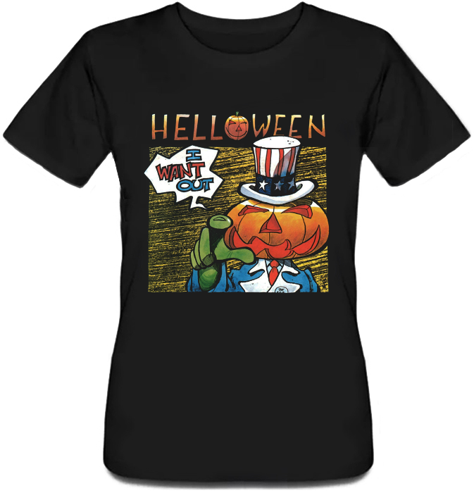 

Женская футболка Fat Cat Helloween - I Want Out  18122, Женская футболка Fat Cat Helloween - I Want Out XL 18122