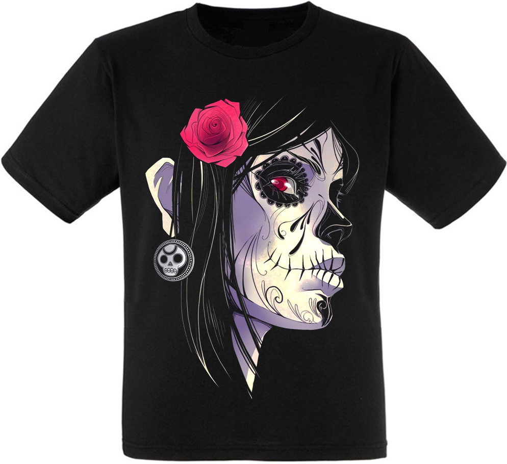 

Футболка Fat Cat Girl Sugar Skull XXL 13035