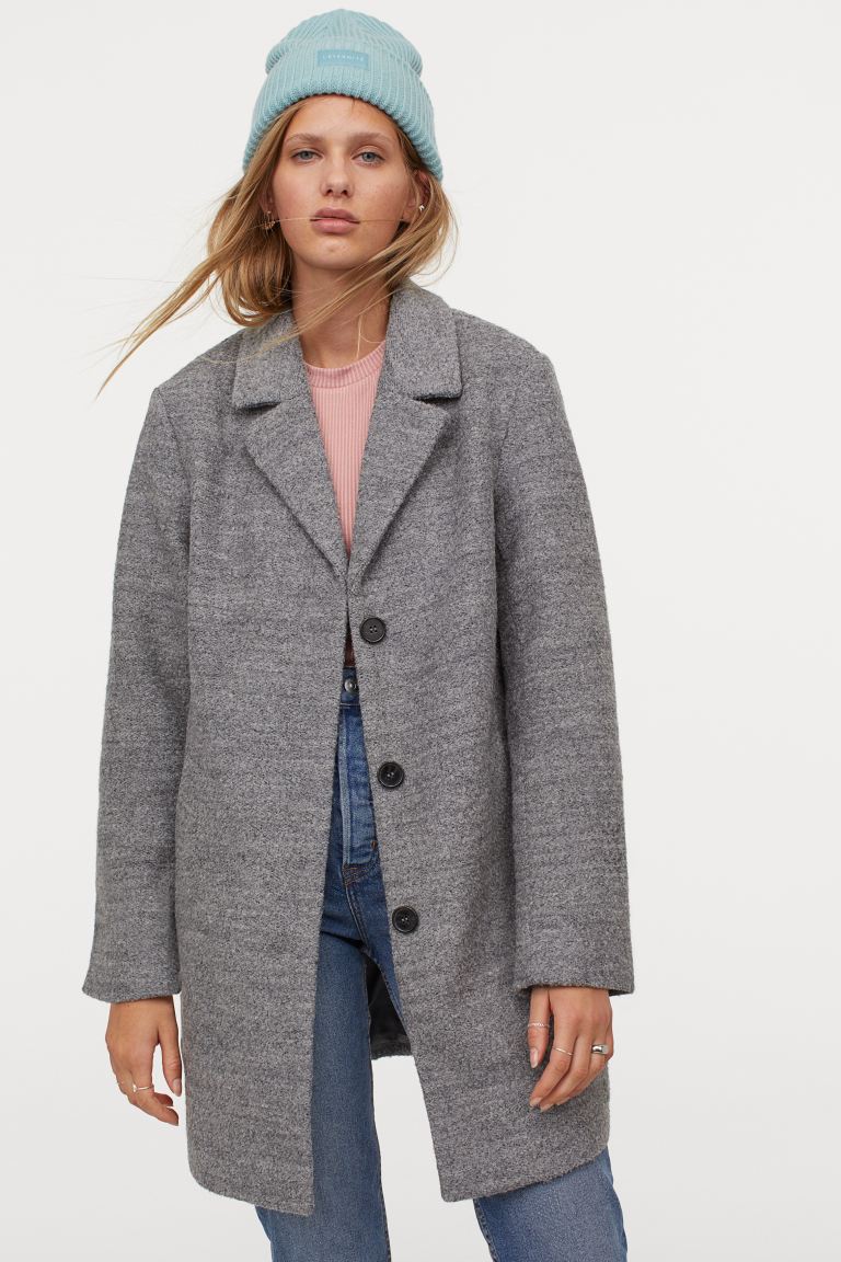 

Пальто H&M 740210a92 XS Серое