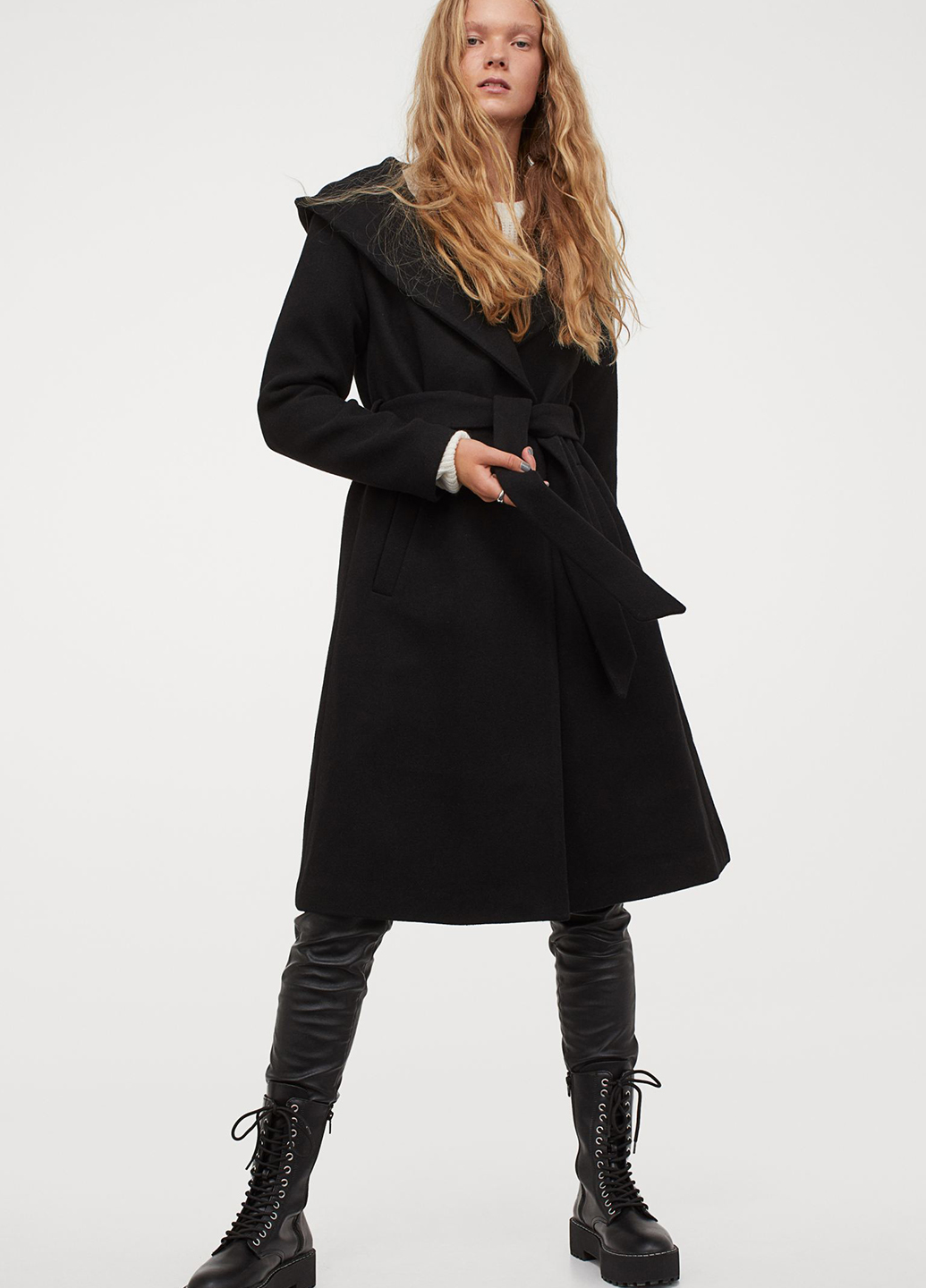 

Пальто H&M 882992b03 S Черное