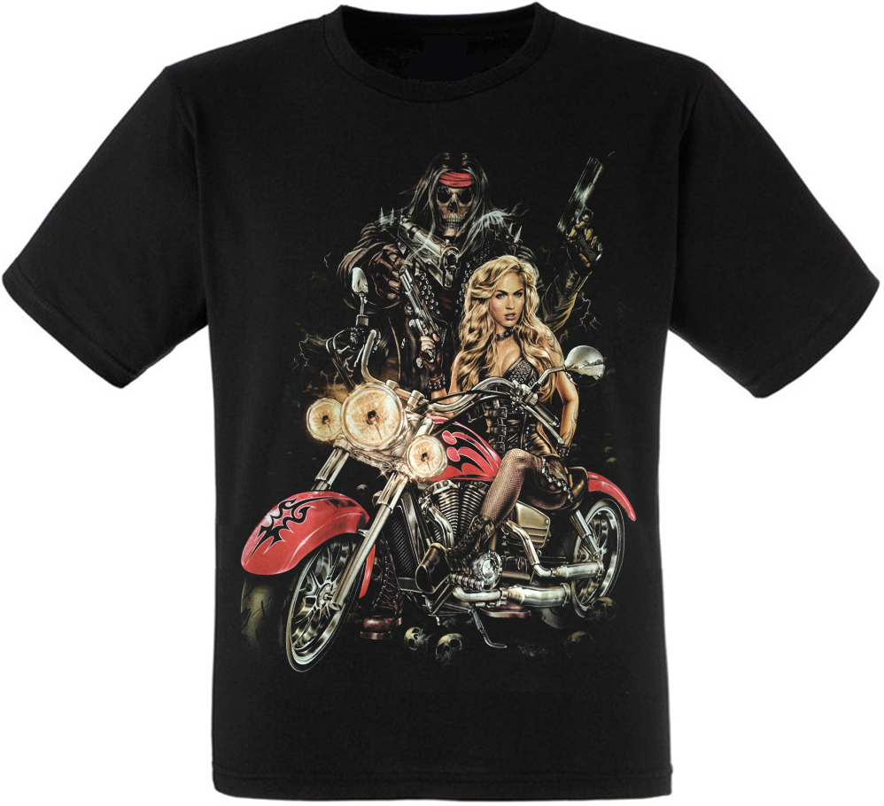 

Футболка Fat Cat Biker Skull with Girl  13169, Футболка Fat Cat Biker Skull with Girl S 13169