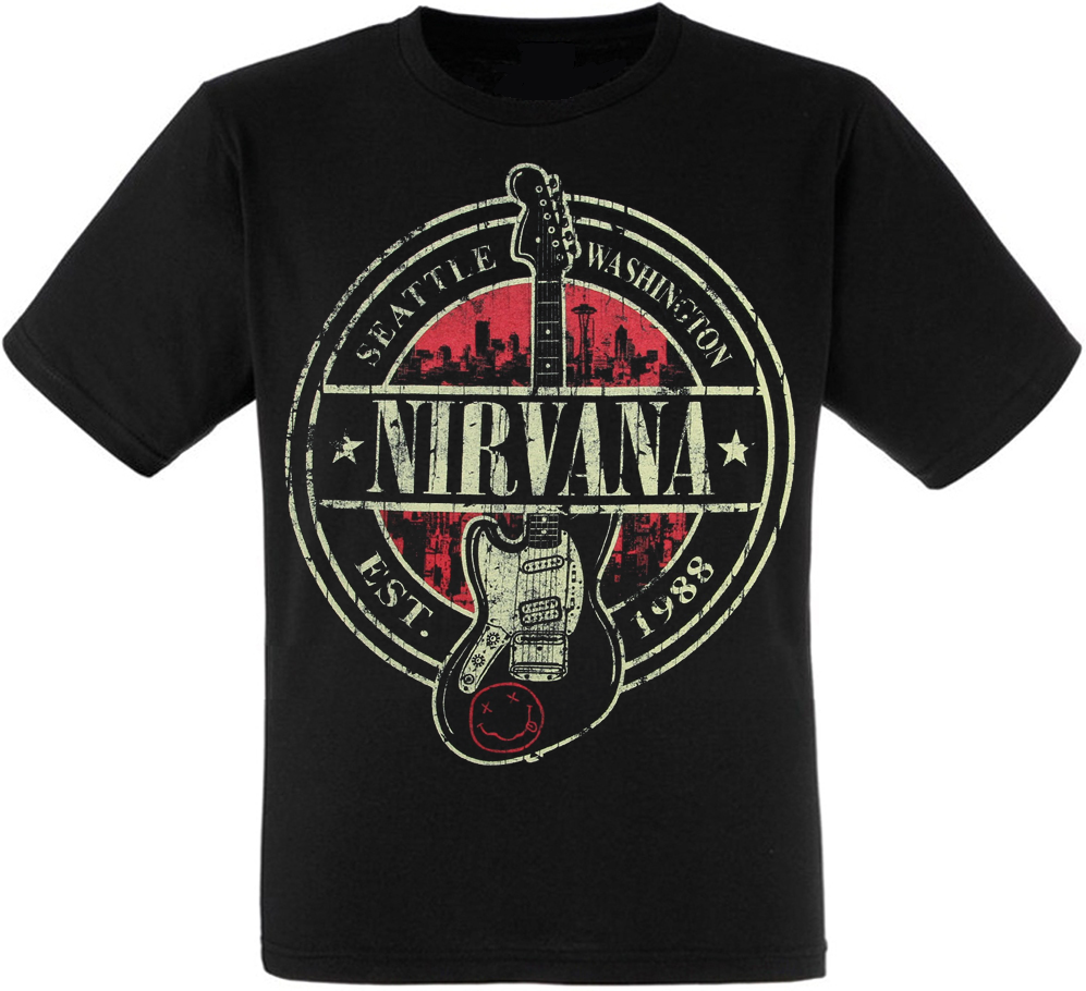 

Футболка Fat Cat Nirvana "Seattle Washington 1988"  12749, Футболка Fat Cat Nirvana "Seattle Washington 1988" XL 12749