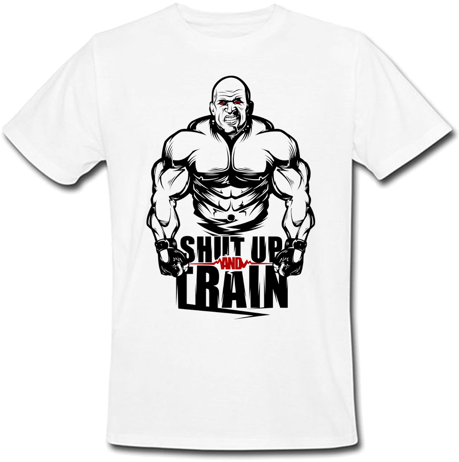

Мужская футболка Fat Cat Shut Up And Train (белая)  28621, Мужская футболка Fat Cat Shut Up And Train (белая) L 28621