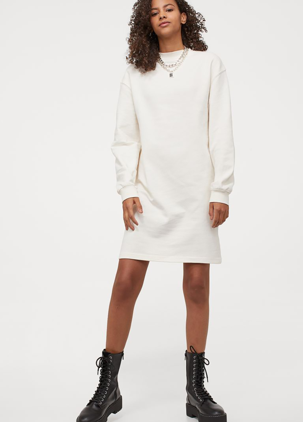 

Платье H&M 736049b03 M Молочное