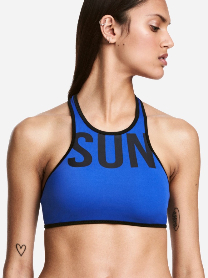 

Спортивный топ H&M 486029001b04 S Синий