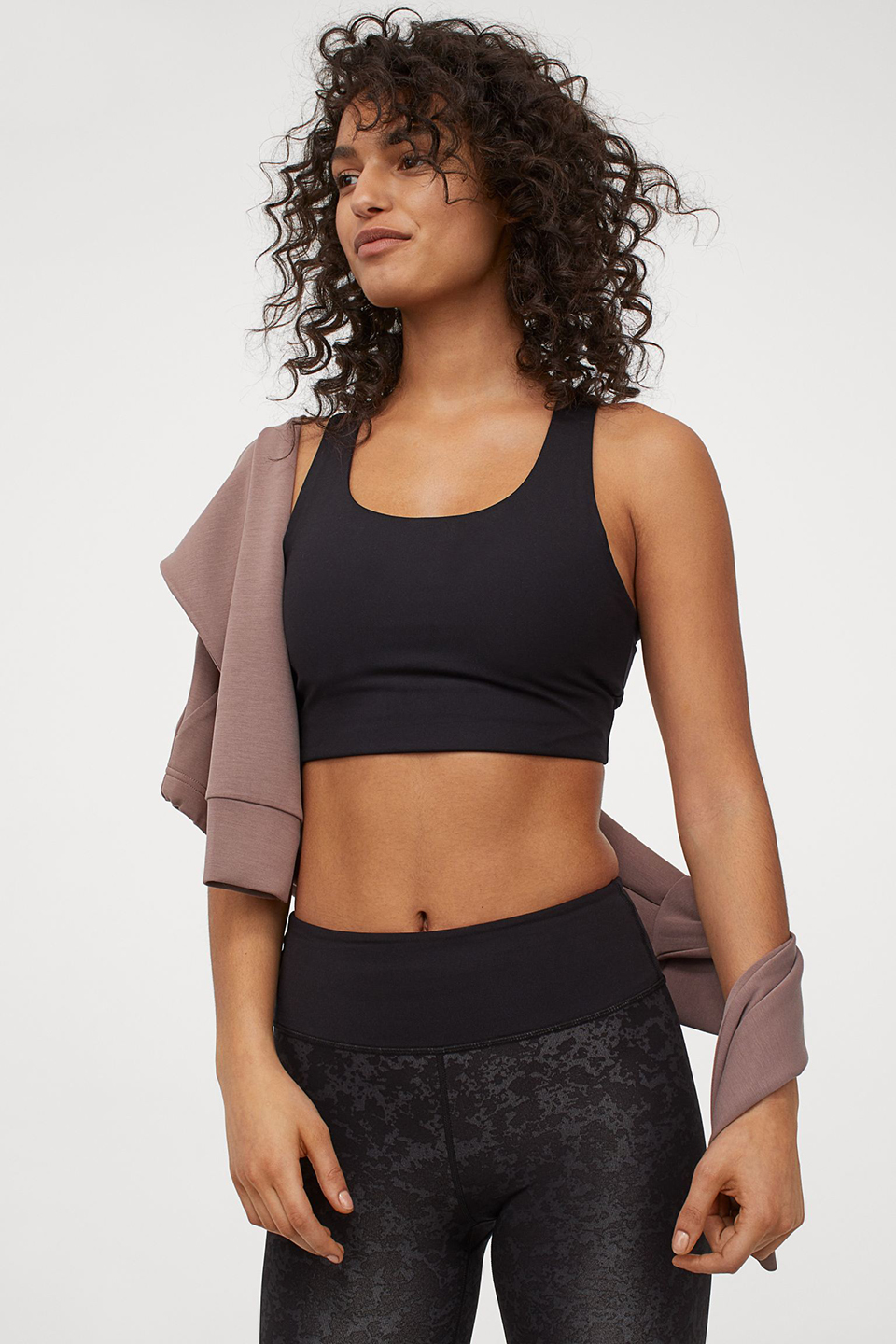 

Спортивный топ H&M 924372001b04 XL Черный